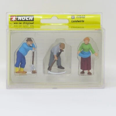 Noch O 17840 Farm Hands Workers Farmers Gardeners People Figures Model Trains - Image 1 of 2