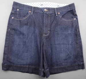Women's Lee Jean Shorts Comfort Waistband Just Below Waist Stretch Sz 14M (33x7) - Picture 1 of 6