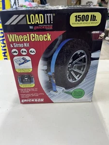 ATV Mower UTV Wheel Chock and Strap Tie Down Kits Motorcycle Erickson Load It - Picture 1 of 10