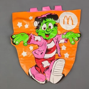 Vintage 1990 McDonalds Halloween Trick Treat Bag Frankenstein Monster Happy Meal - Picture 1 of 4