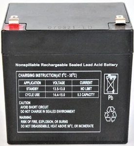 UltraTech UT-1240 / UT-1250-F1 12V, 4.5Ah Sealed Lead Acid Alarm Battery UT12... - Picture 1 of 2