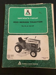 Manual de operador Allis-Chalmers para tractor serie 400 (10,14 y 16 HP) de colección - Imagen 1 de 3