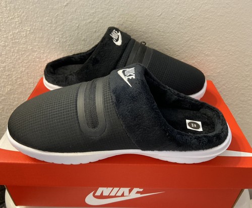 Nike Ciabatte Donna Tana Slip On Pile con Tasca Cerniera Taglia 7 NUOVE!
