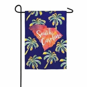 12.5 x 18 South Carolina Palmettos Garden Suede Flag - Picture 1 of 1