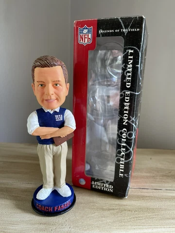 JIM FASSEL New York Giants NFL Coaches Club EXCLUSIVE Bobblehead #/3,000 NIB! Cover