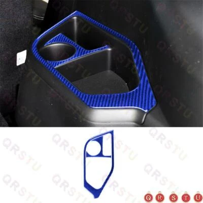 Carbon Fiber Interior Cup Holder Frame Trim Panel For Ford Explorer 2011-14 Blue Foto 1 de 4
