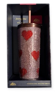 Hydrapeak Classic Journey 25oz Limited Edition Tumbler Rose Bling Red Hearts New - Picture 1 of 5