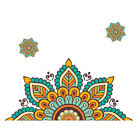  Hintergrundwand Mandala-Aufkleber Vintage Wandsticker Tapetenablöser Schmücken