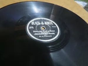 78RPM Black & White Oklahoma Ed Moody - Down Trail Home / No Kisses For, clean V - Picture 1 of 6