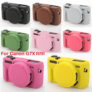 Camera Soft Silicone Skin Cases/Covers 9C For Canon G7X Mark II/G7X Mark III USA - Picture 1 of 25