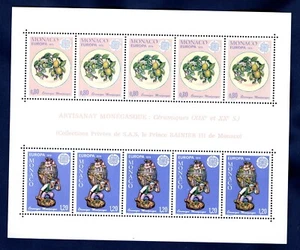 MONACO 1976  C.E.P.T. Ceramic decorative plate  in minifoglio MNH** - Imagen 1 de 1