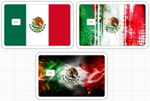 Mexico Flag ATM Debit Credit Card Skin Sticker Latino Art USA America Mexican - Picture 1 of 3