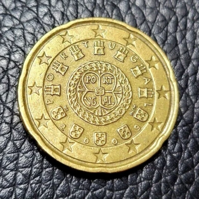 Moneda de 20 céntimos de euro Portugal 2009 Foto 1 de 2
