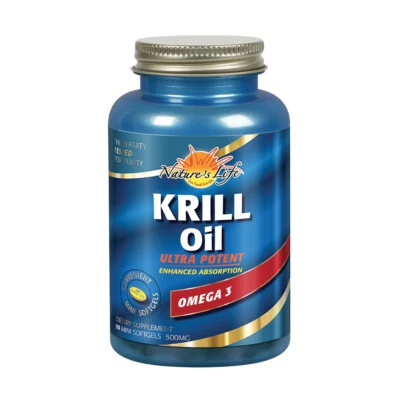 Aceite de krill Nature's Life 500 mg | 90 quilates Foto 1 de 4
