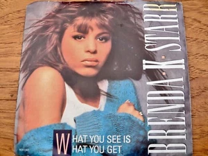 Brenda K. Starr ♫ What You See Is What You Get ♫ 1988 MCA 45rpm 7" Vinyl Single - Picture 1 of 2