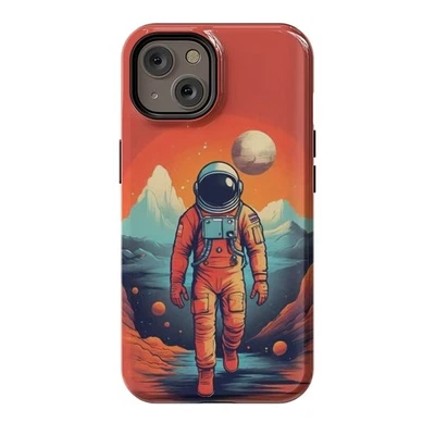 Funda resistente Solitude Astronaut iPhone Lone Space Explorer cubierta Foto 1 de 4
