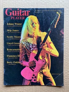 JOHNNY WINTER GUITAR PLAYER MAGAZINE AUGUST 1974 JOHNNY WINTER COVER WITH FEATUR - Picture 1 of 1