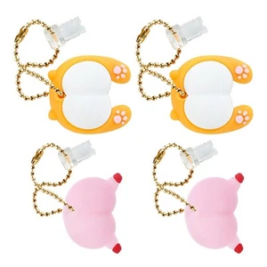 4 Pcs Dust-proof Decorative Pendants Lovers Phone Plug Cover for - Afbeelding 1 van 12