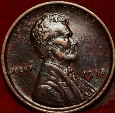 1918 Philadelphia Mint Copper Lincoln Wheat Cent - Image 1 of 2