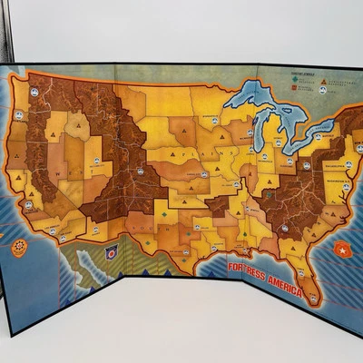 1986 Fortress America The United States Under Attack Juego Piezas Tablero Foto 1 de 4