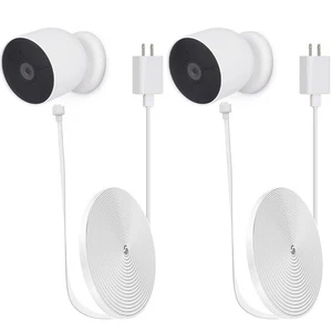 2er Pack 25 Fuß/7,5 m Wetterfestes Ladekabel für Google Nest Cam Outdoor oder I... - Bild 1 von 7