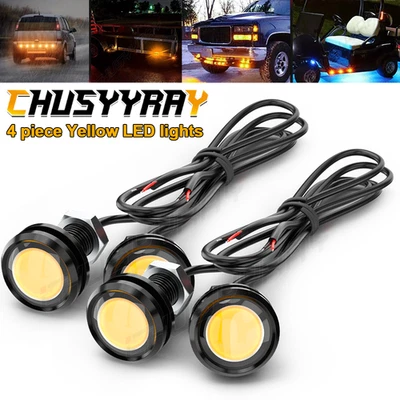 4X Luces LED ámbar universales para parrilla delantera estilo Toyota Truck Raptor Foto 1 de 4