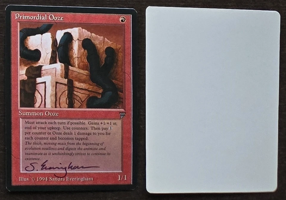 Signed MTG Magic Artist Proof _ Legends _ PRIMORDIAL OOZE _ Sandra Everingham - Image 1 of 1