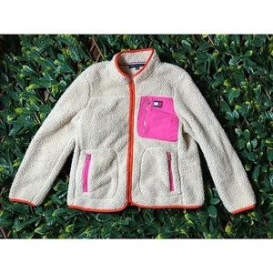 Tommy Hilfiger Sherpa Full Zip Jacket Size Large - Picture 1 of 9