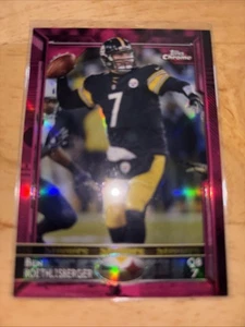 2015 Topps Chrome Pink Refractor Ben Roethlisberger 8/399 Pittsburgh Steelers - Picture 1 of 2