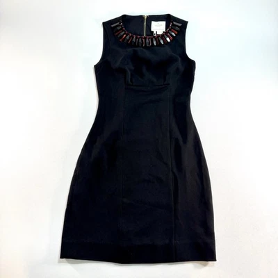 Kate Spade New York Diana Dress Black Size 0 Beaded Neckline NWT $428 - Image 1 of 4
