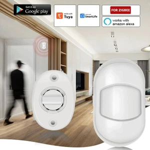 Tuya Zigbee Smart PIR Motion Sensor Wireless Human Motion Sensor For Alexa UK - Picture 1 of 10