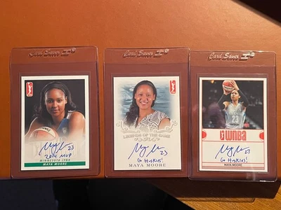 2017 Rittenhouse WNBA Maya Moore 3X's Autograph Minnesota Lynx All 3 Auto! - Image 1 of 2