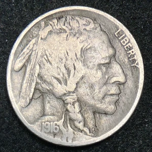 1916 5C Buffalo Nickel - Picture 1 of 2