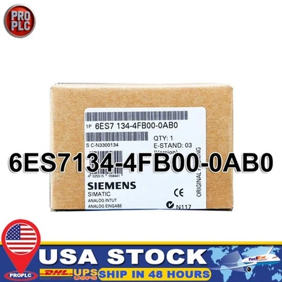 New Siemens 6ES7134-4FB00-0AB0 SIMATIC DP ELECTRONIC MODULE 6ES7 134-4FB00-0AB0 - Image 1 of 4