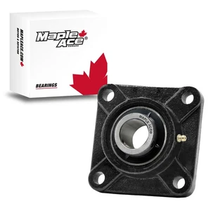 UCF213-40 Flange Bearing 2-1/2" Bore, 4-Bolt Self-Aligning, Solid Base (Qty 1) - Picture 1 of 8