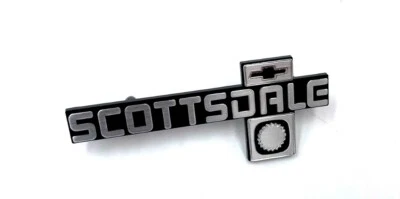 1981-1987 Chevrolet Scottsdale C10 Pickup Truck Dash Emblem, BRAND NEW Silverado - Image 1 of 4
