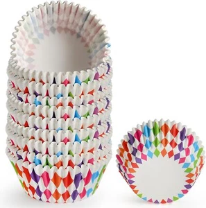 200 Count Cupcake Liners, Colorful Parchment Paper Muffin Liners for Christmas, - Picture 1 of 7