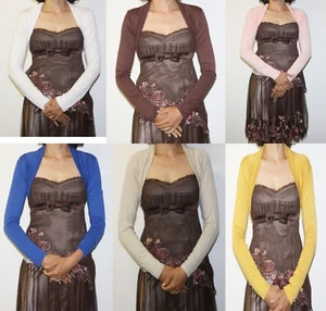 BOLERO BAUMWOLLE LANGARM VIELE FARBEN UND GRÖSSEN (A)  34-46 - Bild 1 von 25