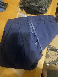 linen pants Navy medium - Picture 1 of 2