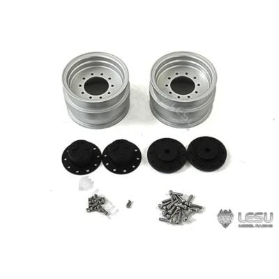 LESU Metal Front Wheel Hubs for 1/14 Hydraulic RC BL71 Wheeled Backhoe Loader - Image 1 of 4