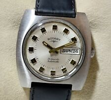 Vintage Rotary Day/Date 35mm Automatic 21 Jewels Men's Wrist Watch IR143