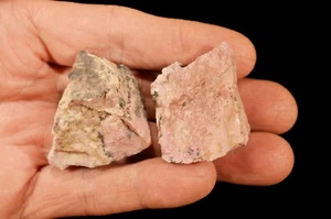 RODONITE ROSA 1 3/4" 2 pezzi esemplare minerale roccia grezza cuore chakra guarigione - Foto 1 di 1