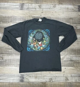 Vintage Bill Bell Shirt Mens Medium Black Anvil Wizard Astronomer Long Sleeve - Picture 1 of 15