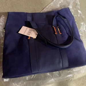 Ivanka Trump Blue Hudson Eclipse Satchel Bag - Picture 1 of 12