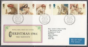 Gran Bretagna Scott 1088-92 FDC - Natale 1984 - Foto 1 di 1