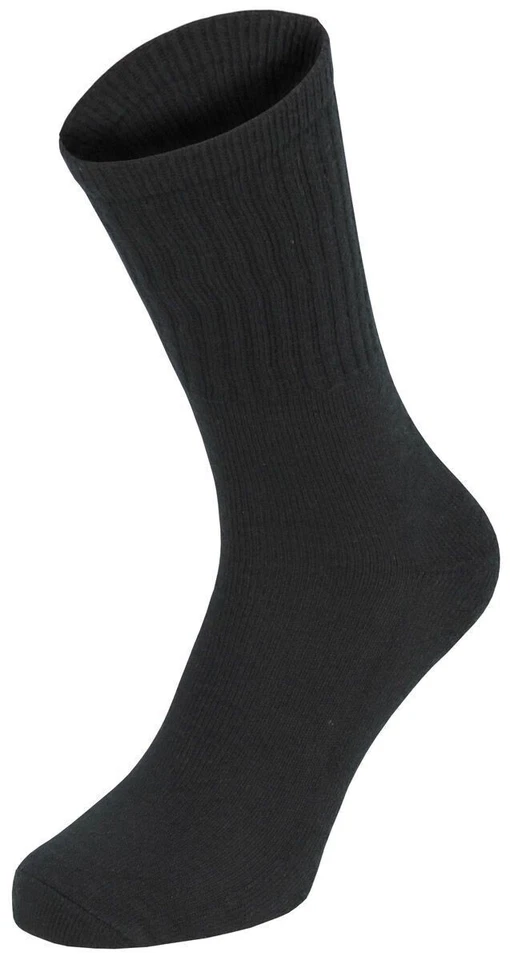 MFH army socks half-length 3-pack men's socks stockings cotton black 43-46 - Image 1 of 1