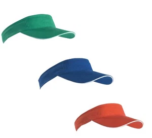 SUN HAT VISOR PEAK GOLF TENNIS RUNNING DRIVING HOLIDAY BEACH EYE PROTECTION - Picture 1 of 7