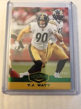 2019 Panini Plates & Patches T.J. Watt Pittsburgh Steelers # 1/25 First Print