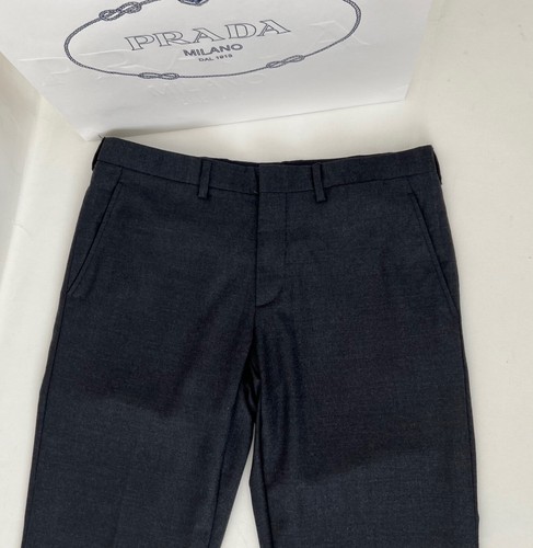 Prada Pantalone Uomo Elegante Taglia 48 Classico 60% Mohair 40% LanaWool Leggero Italia