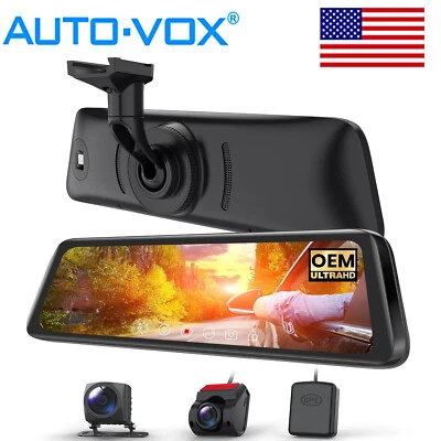 AUTO-VOX T9PRO OEM 9.35" Rear View Mirror HD 1080P Dash Cam Front & Rear Camera